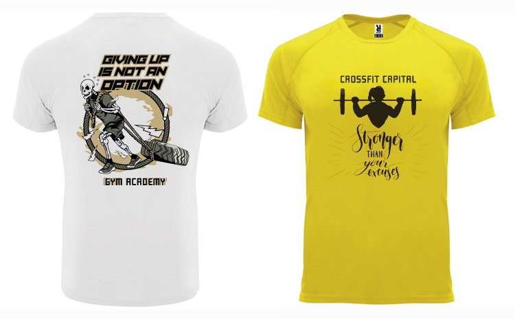 camisetas de gimnasio personalizadas